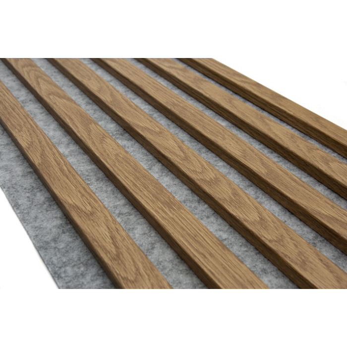 Wooden wall panel 2700 x 300mm (Grey - Light oak)